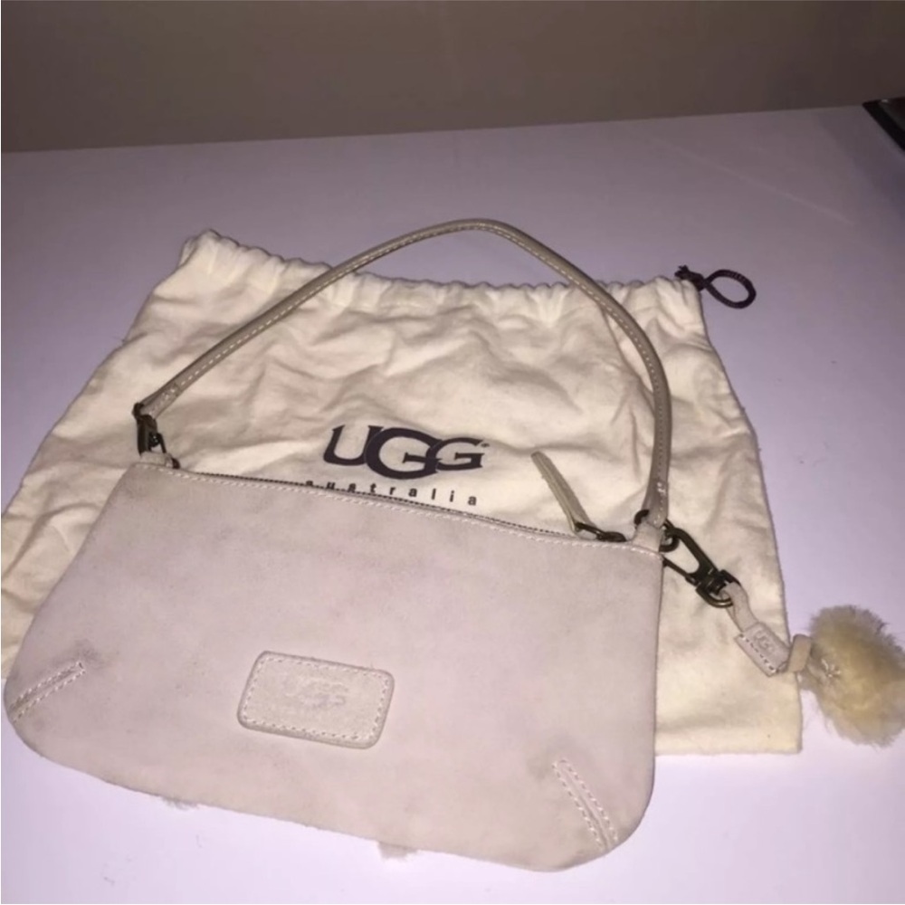 UGG Mini Suede Wristlet Purse with dust bag and tissue - Picture 2 of 6